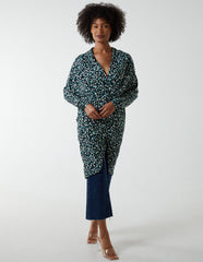Draped Dip Hem Long Top
