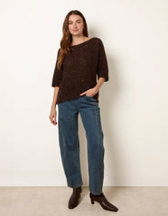 Sequin Feather Jumper