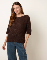 Sequin Feather Jumper