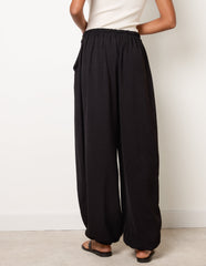 Harem Drawstring Waist Balloon Trousers