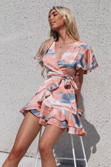 Satin Butterfly Dress - Multi
