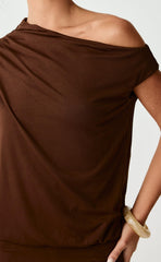 Embry Mini Dress (Chocolate)