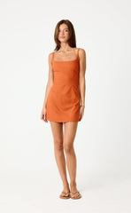 Jessie Mini Dress (Tangerine)