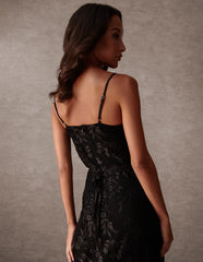 Luxe Ruched Devore Midi Dress