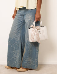 Scarf Top Handle Bag