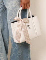 Scarf Top Handle Bag