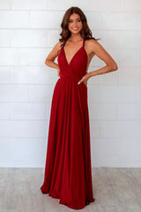 Pandora Multiway Gown - Wine Jersey