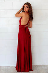 Pandora Multiway Gown - Wine Jersey