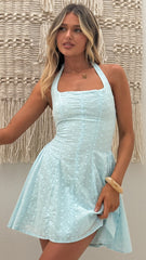 Novella Mini Dress - Blue