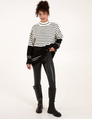 Mixed Stripe Round Neck Jumper