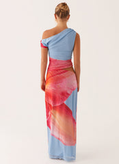 Santa Monica Maxi Dress - Blue Floral