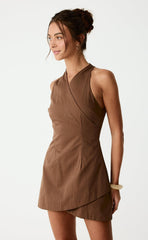 Talon Mini Dress (Coffee)