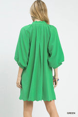 Umgee Textured Pocket Mini Dress