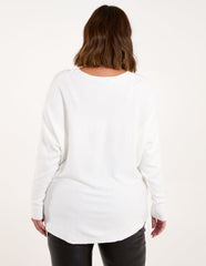 Curve Jumper With Silver Sparkle