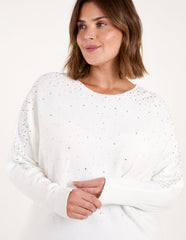 Curve Jumper With Silver Sparkle