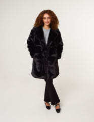 Faux Fur Long Coat