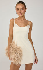 Charmed Mini Dress (Cream)