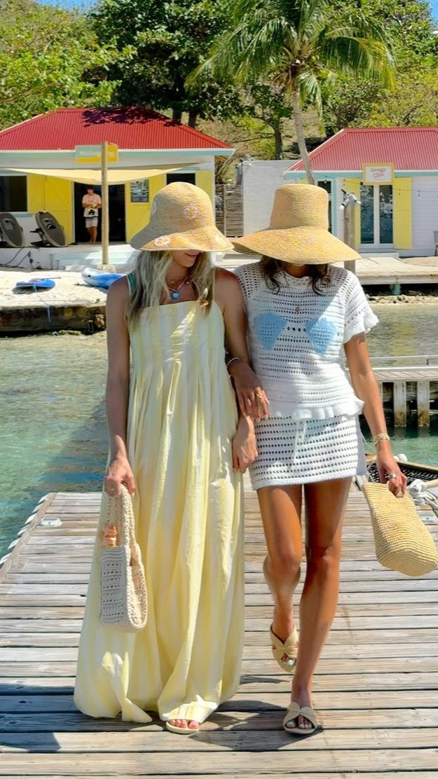 Pippa Maxi Dress - Yellow Stripe