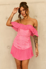 Venetian Summer Dress - Hot Pink